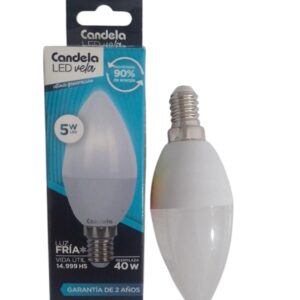 CANDELA LAMPARA LED E14 5W FRIA