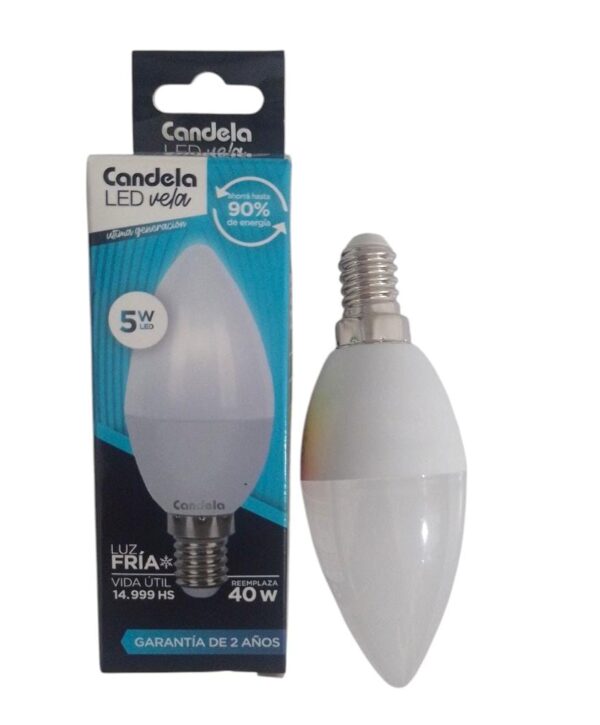 CANDELA LAMPARA LED E14 5W FRIA