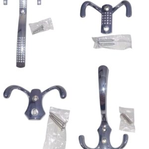 PERCHA CROMADO 2 GANCHOS