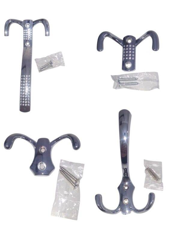 PERCHA CROMADO 2 GANCHOS
